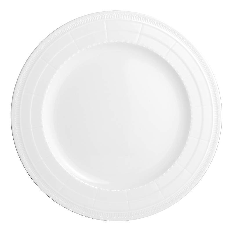 Bernardaud Ecume White Service Plate In White