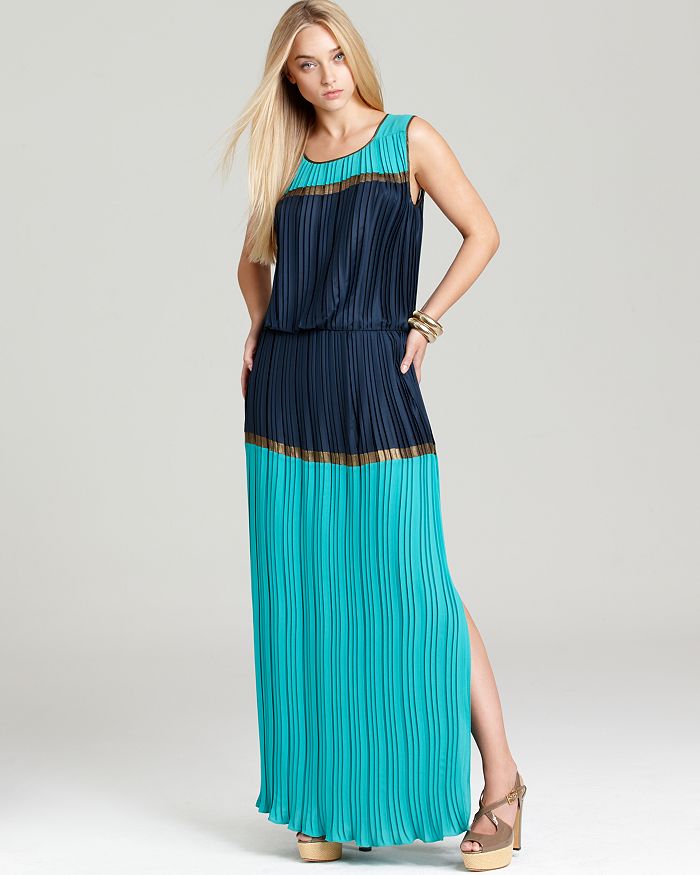 Bcbgmaxazria sales pleated dress