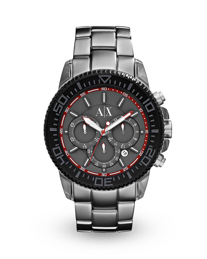 Armani exchange gunmetal watch store