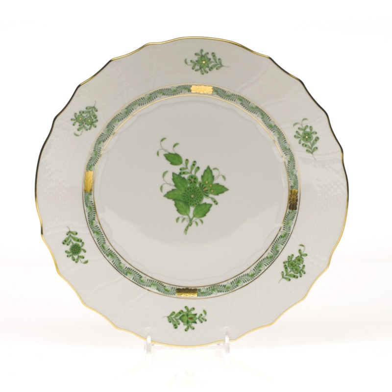 Herend Chinese Bouquet Dinner Plate in Green