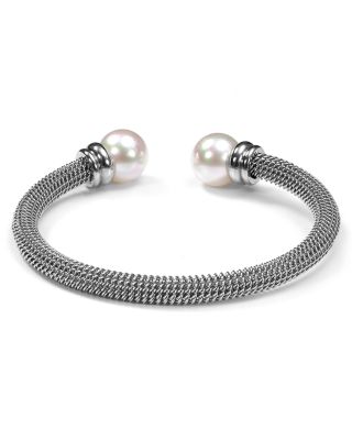 Majorica - Monochrome Steel Cuff