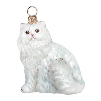 Joy To The World Persian Cat Ornament White Bloomingdale S