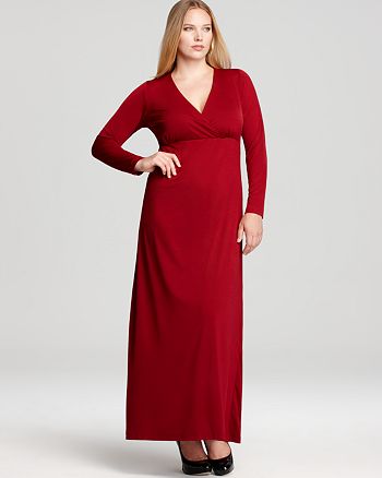Melissa Masse Plus Long Sleeve Maxi Dress | Bloomingdale's