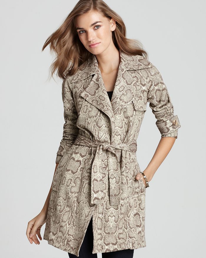 Bailey 44 Trench Coat Leopard Print Bloomingdale s