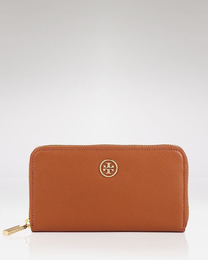 Tory Burch Wallet - Robinson Zip Saffiano Leather | Bloomingdale's