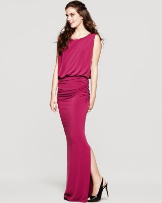 Laundry by Shelli Segal Jersey Gown - Beaded Blouson | Bloomingdale's Women