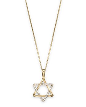 Bloomingdale's - Diamond Star of David Pendant in 14K Yellow Gold, 0.10 ct. t.w. - 100% Exclusive