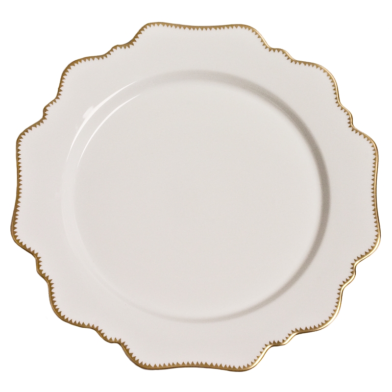 Anna Weatherley Simply Anna Antique Dinner Plate In White