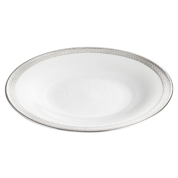 Shop Michael Aram Silversmith Tidbit Plate In White And Platinum