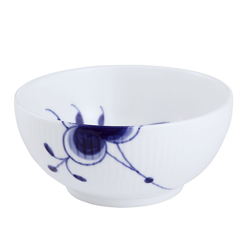 Royal Copenhagen Blue Fluted Mega Small Serving Bowl In White And Blue