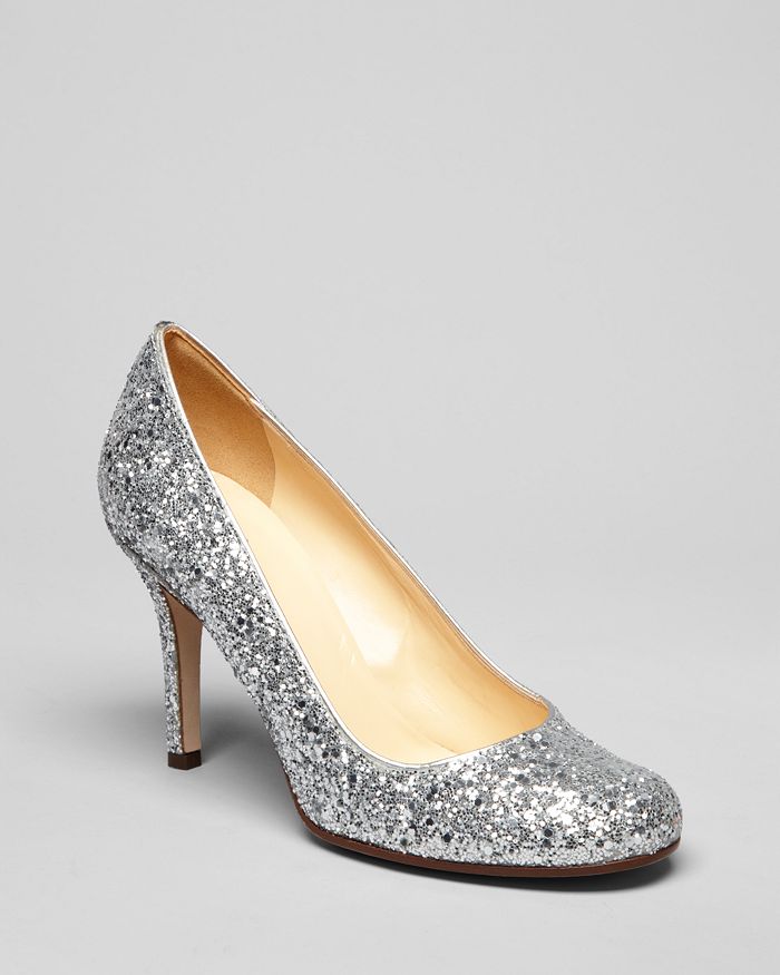 kate spade new york Glitter Pumps Karolina High Heel