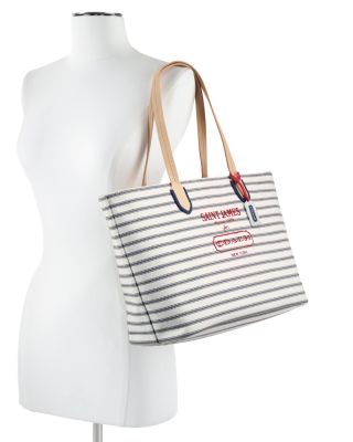 COACH Legacy Weekend Saint James Yarn Dyed Medium Zip Top Tote