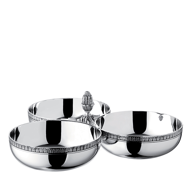 Christofle Malmaison Three-section Server In Silver