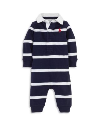 Boys' Rugby Stripe Coverall - Baby