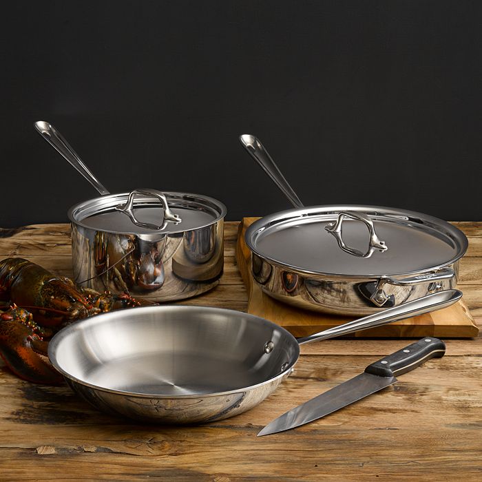 All-Clad - Stainless Steel 5-Piece Cookware Set