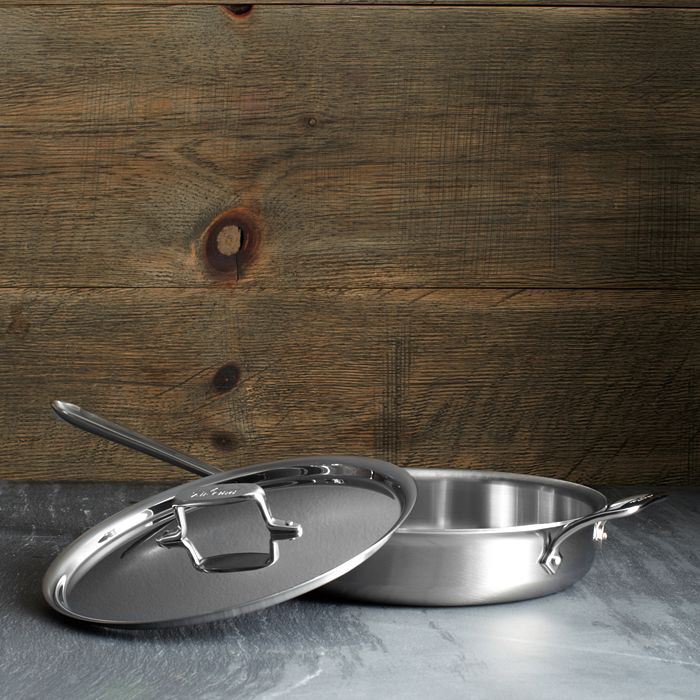 AllClad All Clad d5 Stainless Brushed 3 Quart Sauté Pan with Lid