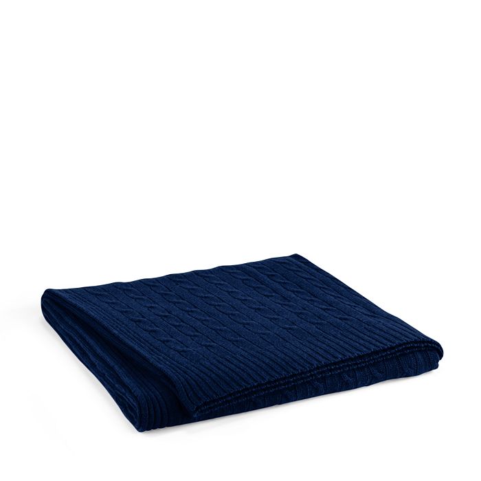 Ralph Lauren Cable Cashmere Throw Blanket Bloomingdale's