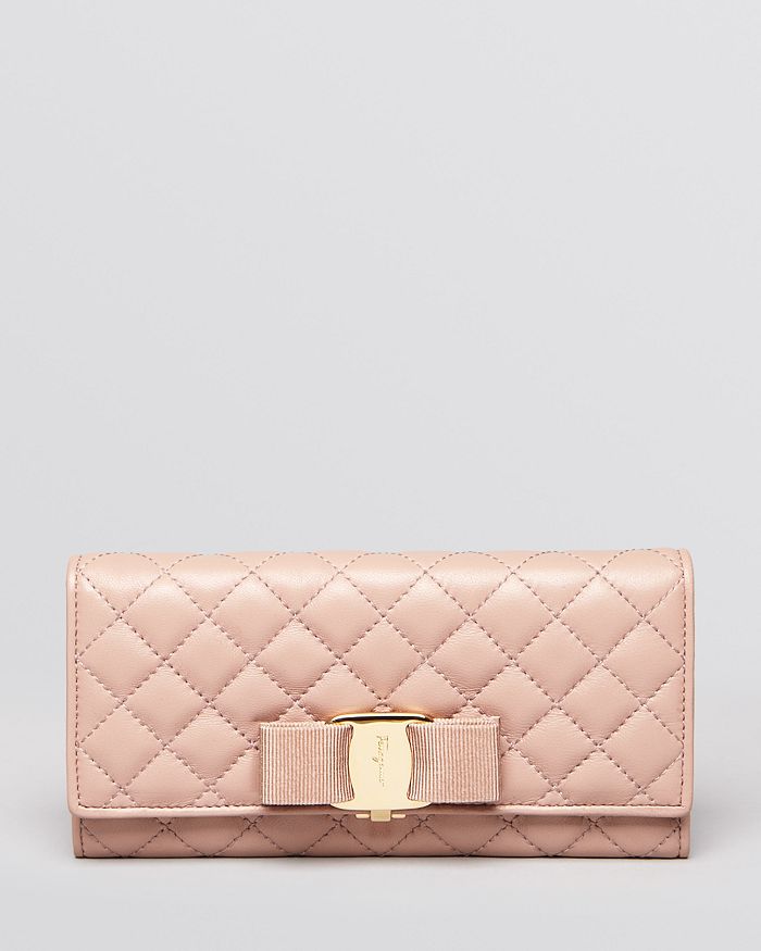Ferragamo Salvatore Wallet Miss Vara Bow Quilted Bloomingdale s
