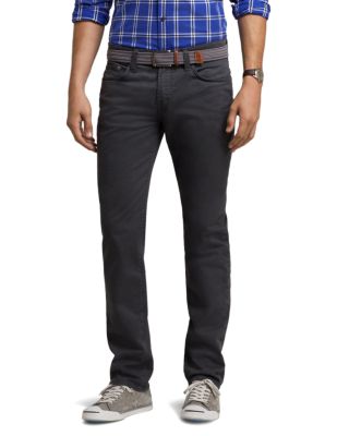 mens leather look skinny jeans