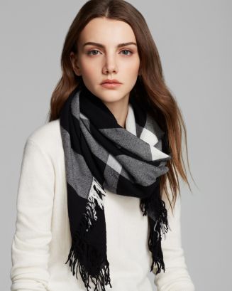 Burberry Color Check Wool Scarf | Bloomingdale's