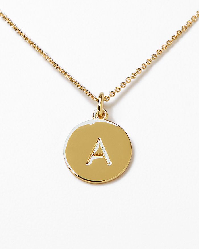 Shop Kate Spade New York One In A Million Initial Pendant Necklace, 16.5 In A/gold