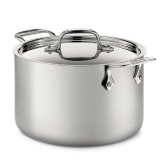 All-Clad d5 Stainless Brushed Steel 4-Quart Soup Pot with Lid | Bloomingdale's Home