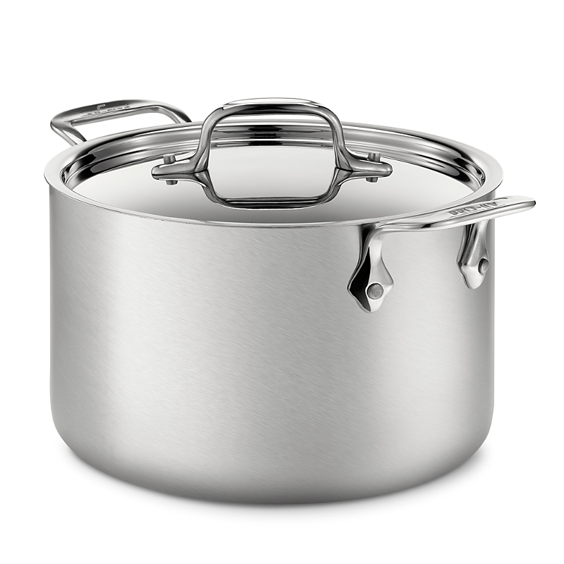 All-Clad d5 Brushed 4 qt. Stainless Steel Covered Soup Pot