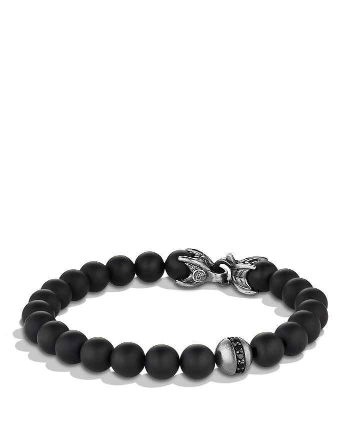 David Yurman - Men's Spiritual Beads Bracelet with Black Onyx & Black Diamonds