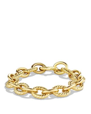 David Yurman Oval Large Link Bracelet in Gold