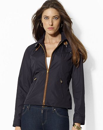 Ralph Lauren Faux Leather Trim Jacket | Bloomingdale's