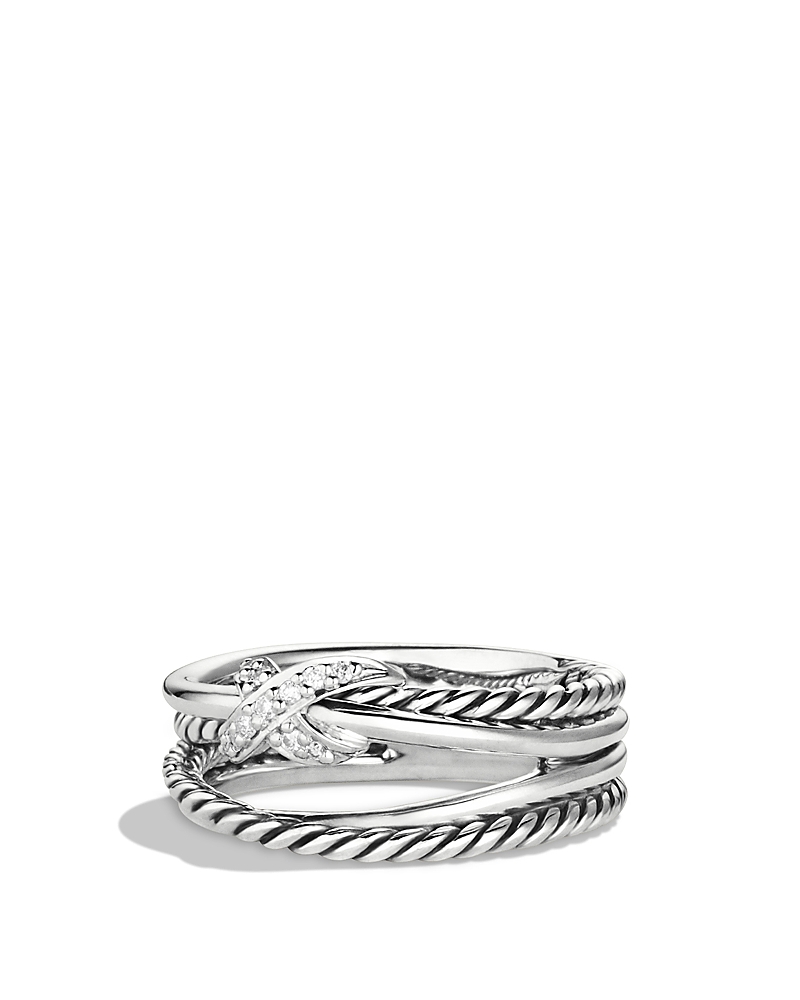 David Yurman X Collection Ring with Diamonds