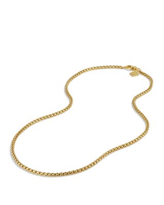 Small Box Chain in Gold, 20"