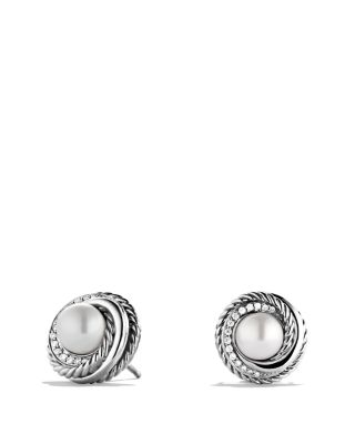 Store DY Crossover Diamond Earrings