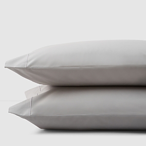 Anne De Solene Vexin Standard Pillowcases, Pair In Brume Grey
