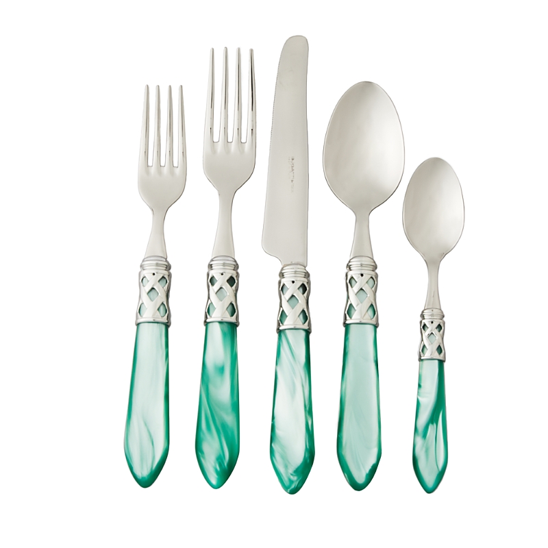 Vietri Aladdin Brilliant 5-piece Place Setting In Aqua