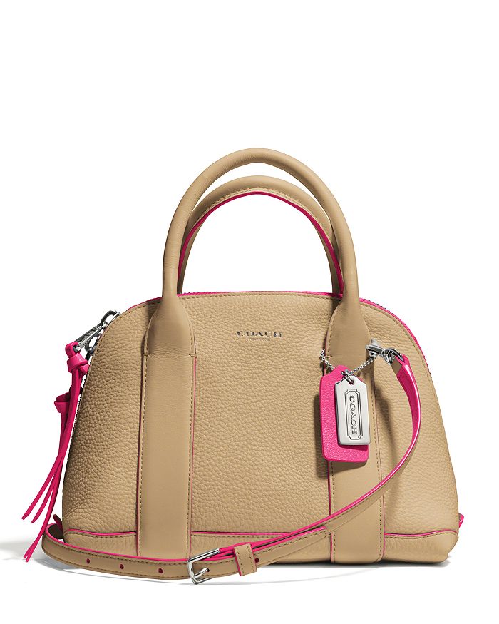 COACH Bleecker Mini Preston Satchel in Edgepaint Leather Bloomingdale s