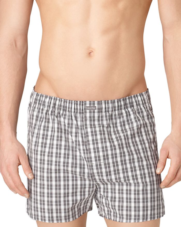CALVIN KLEIN COTTON CLASSICS WOVEN BOXERS, PACK OF 3