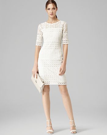 REISS Dress - Isabella Lace Shift | Bloomingdale's