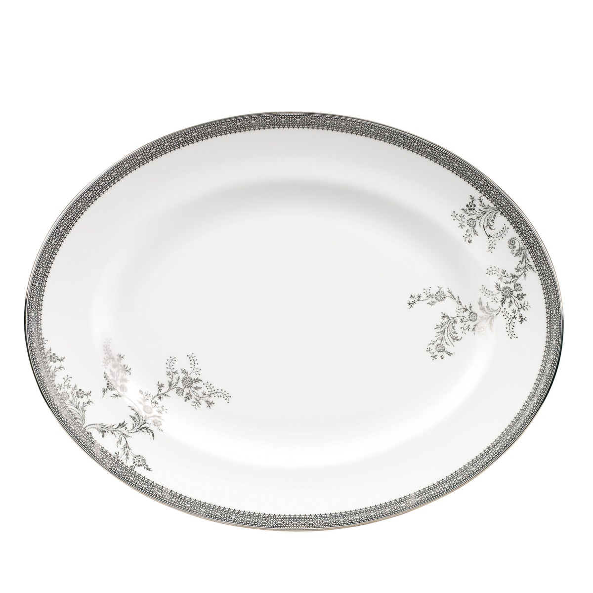 Wedgwood Vera Wang Wedgwood Vera Lace Platter in Platinum