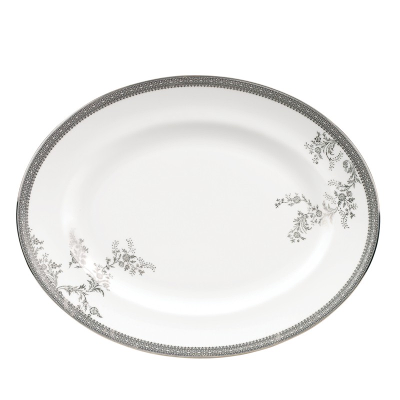 Wedgwood Vera Wang Wedgwood Vera Lace Platter in Platinum