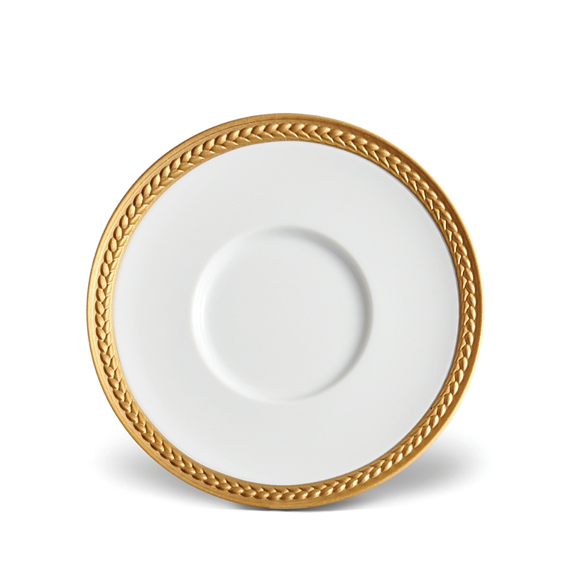 L'objet Soie Tressee 24k Gold-plated Saucer In Gold