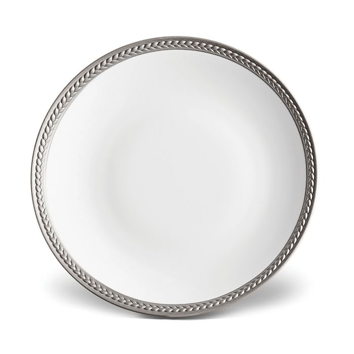 Shop L'objet Soie Tressee Bread & Butter Plate In Platinum