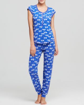 Kensie Blue Lagoon Bikes Pajama Set 