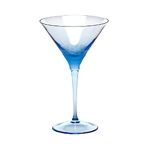 Moser Pebbles Martini Glass In Aquamarine