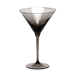 Shop Moser Pebbles Martini Glass In Smoke