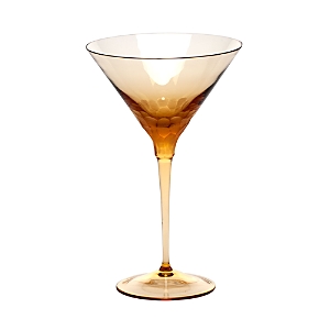 Shop Moser Pebbles Martini Glass In Topaz