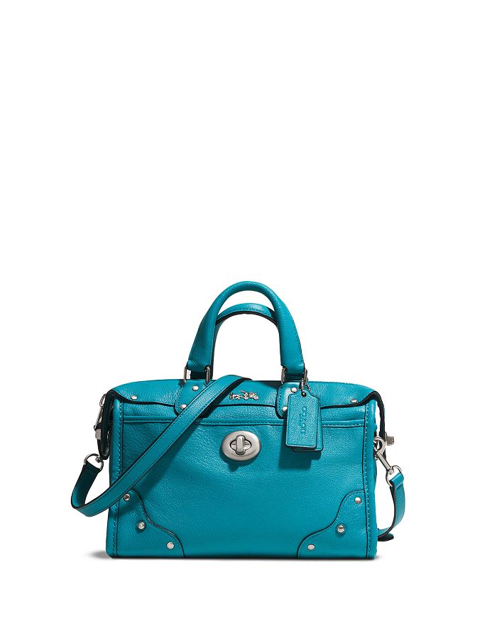 COACH Rhyder 24 Mini Satchel in Leather | Bloomingdale's