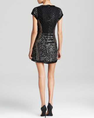 parker beaded backless dress Beaded Backless Dress With Slit 48073