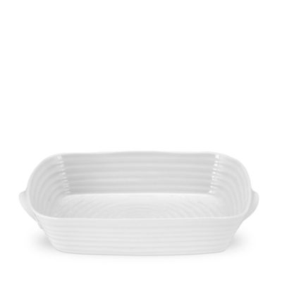 Portmeirion - Sophie Conran White Medium Handled Rectangular Roasting Dish