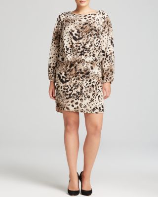 VINCE CAMUTO Plus - Animal Print Dress